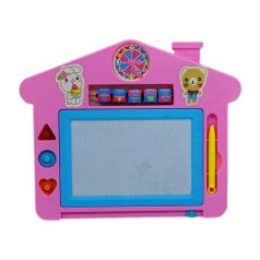 Rajztábla - mágneses - házikó - 31 x 26 cm - 71964