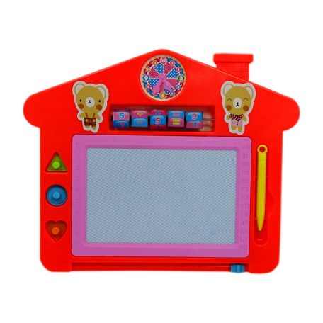 Rajztábla - mágneses - házikó - 31 x 26 cm - 71964