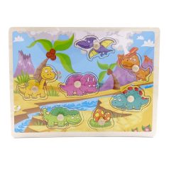 Fa puzzle - bedugós, állatok - 72223