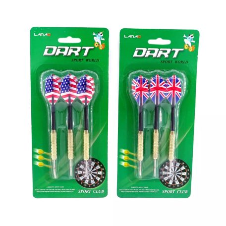 Darts nyíl szett lapon - 3 darab - 82510