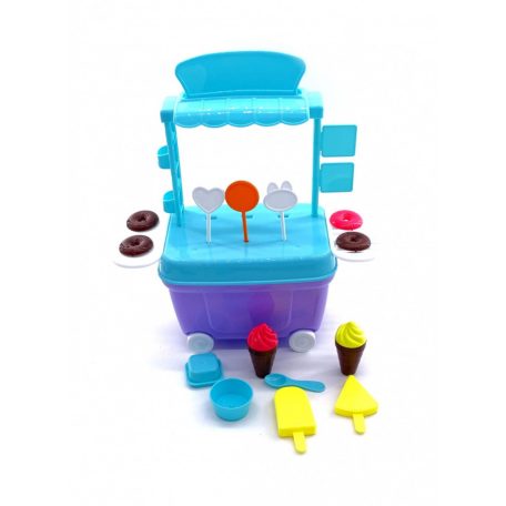 Cukorkás kocsi szett - gurulós - 82719