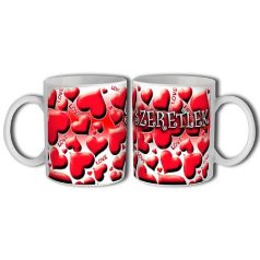 Bögre 300ml, Szeretlek csupa szív New B019