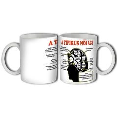 Bögre 300ml, Vicces Tipikus női agy New B029