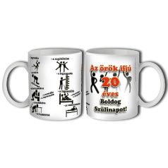 Bögre 300ml, Boldog szülinapot 20 New B035