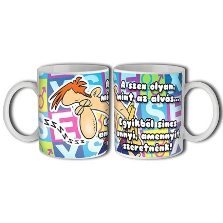 Bögre 300ml, A szex olyan mint az alvás... New B044