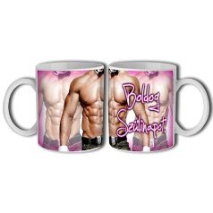 Bögre 300ml, Boldog szülinapot férfi alak New B057