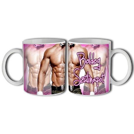 Bögre 300ml, Boldog szülinapot férfi alak New B057