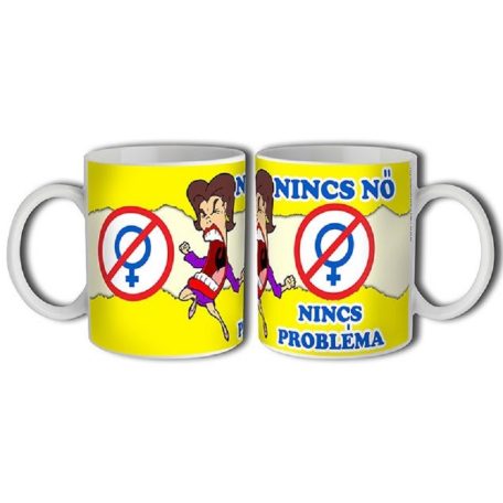 Bögre 300ml, Nincs Nő.. New B101