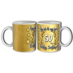 Bögre 300ml, Boldog szülinapot 50 New B122