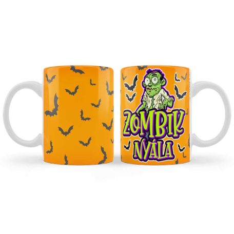 Halloween Bögre 300ml Zombik nyála B1234