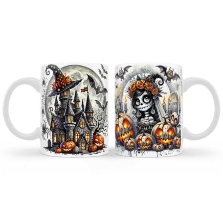 Halloween Bögre 300ml Halloweeni Halott Mennyasszony B1257