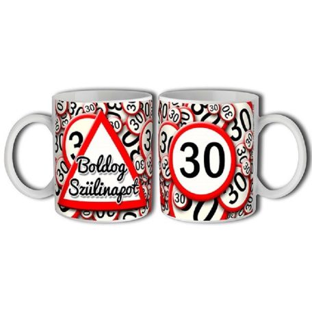 Bögre 300ml, Boldog szülinapot 30 New B128