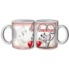 Bögre 300ml, Szeretlek egérke New B140