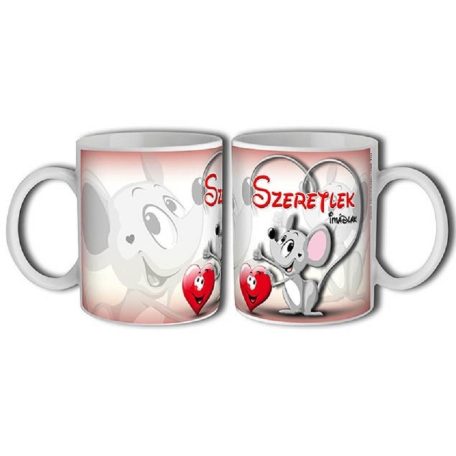 Bögre 300ml, Szeretlek egérke New B140