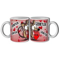 Bögre 300ml, Szeretlek egér New B142