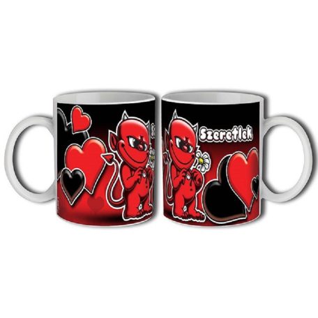 Bögre 300ml, Szeretlek ördög New B155