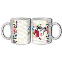 Bögre 300ml, Kalocsai mintás Hungary New B167