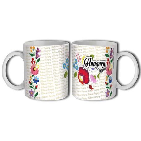 Bögre 300ml, Kalocsai mintás Hungary New B167