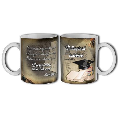 Bögre 300ml, Ballagásod emlékére New B192