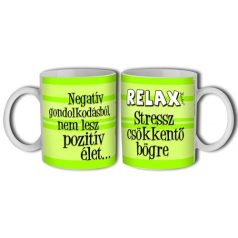 Bögre 300ml, RELAX stressz csökkentő bögre New B350
