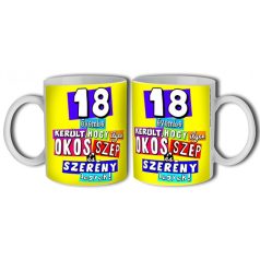 Bögre 300ml, Boldog szülinapot 18 New B373