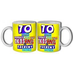 Bögre 300ml, Boldog szülinapot 70 New B379