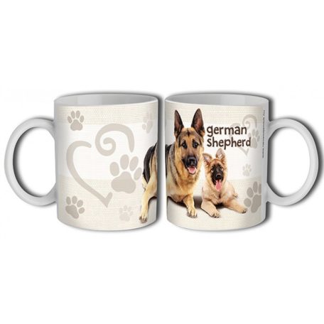 Bögre 300ml, kutyás German shepherd / Német juhász New B395