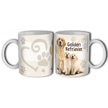 Bögre 300ml, kutyás Golden retriever New B396