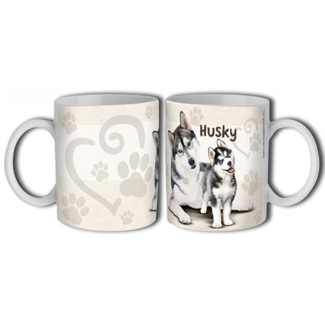 Bögre 300ml, kutyás Husky New B397