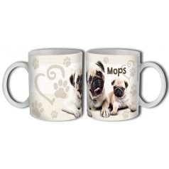 Bögre 300ml, kutyás Mops New B399