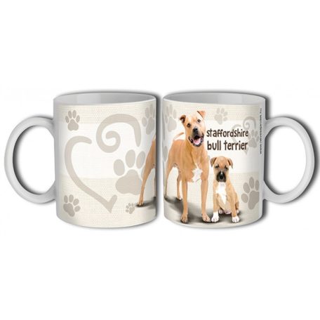 Bögre 300ml, kutyás Staffordshire bull terrier New B406
