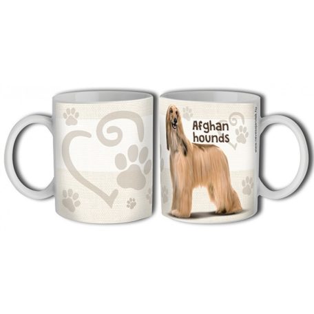 Bögre 300ml, kutyás Afghan hounds New B407