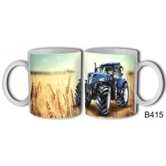 Bögre 300ml, Kék traktor B415