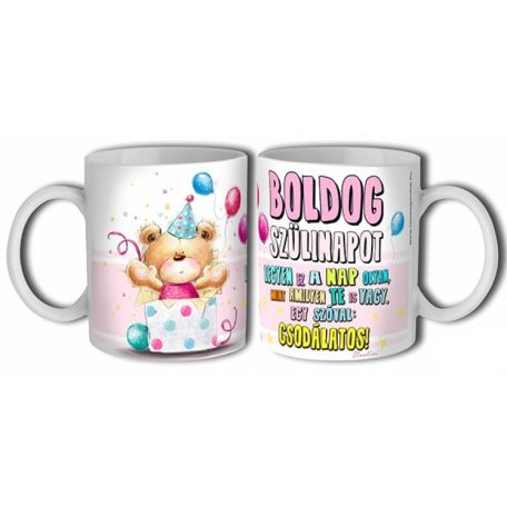 Bögre 300ml, Boldog szülinapot New B423