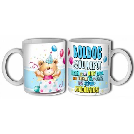 Bögre 300ml, Boldog szülinapot New B424