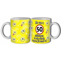 Bögre 300ml, Boldog szülinapot 50. New B457