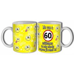 Bögre 300ml, Boldog szülinapot 60. New B458