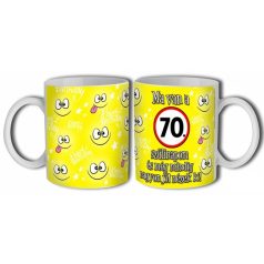 Bögre 300ml, Boldog szülinapot 70. New B459