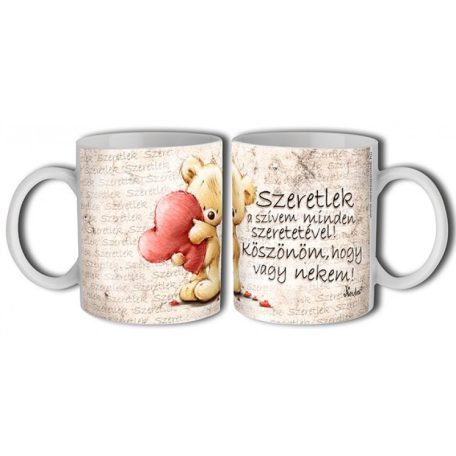 Bögre 300ml, Szeretlek New B472