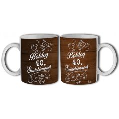 Bögre 300ml, Boldog szülinapot 40. New B485