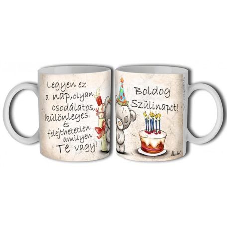 Bögre 300ml, Boldog szülinapot New B506