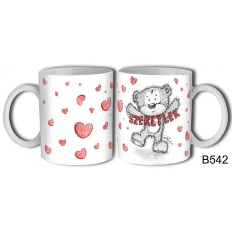 Bögre 300ml, Szeretlek B542