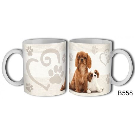 Bögre 300ml, kutyás Cavalier king B558