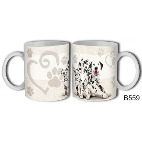 Bögre 300ml, kutyás Dalmata B559
