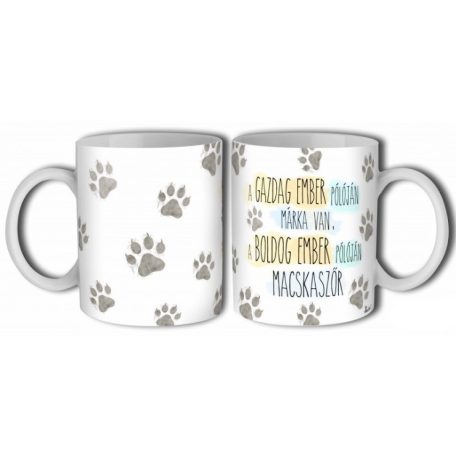 Bögre 300ml, Boldog Ember Macskaszőr B649