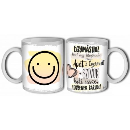 Bögre 300ml, Apát és gyermekét B676