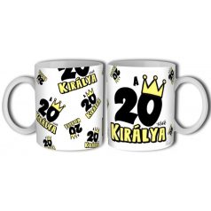 Bögre 300ml, 20-asok királya B705