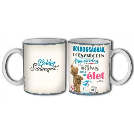 Bögre 300ml, Egészségben boldogságban B765