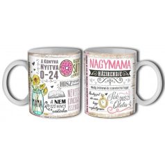 Bögre 300ml, Nagymama házirendje B768
