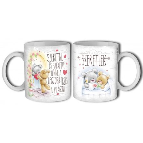 Bögre 300ml, Szeretni és szeretve lenni B778